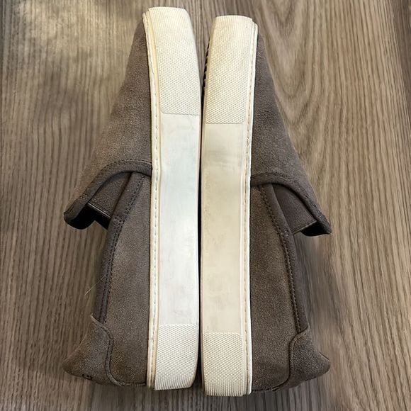 WOMENS UGG JASS SUEDE SLIP ON SNEAKERS IN TANISH GRAY SIZE 9 EEEUC - Picture 7 of 10